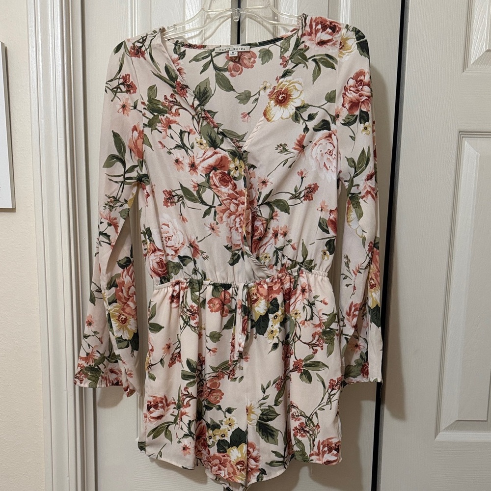 Floral Long Sleeve Romper